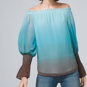 WHBM off the shoulders top